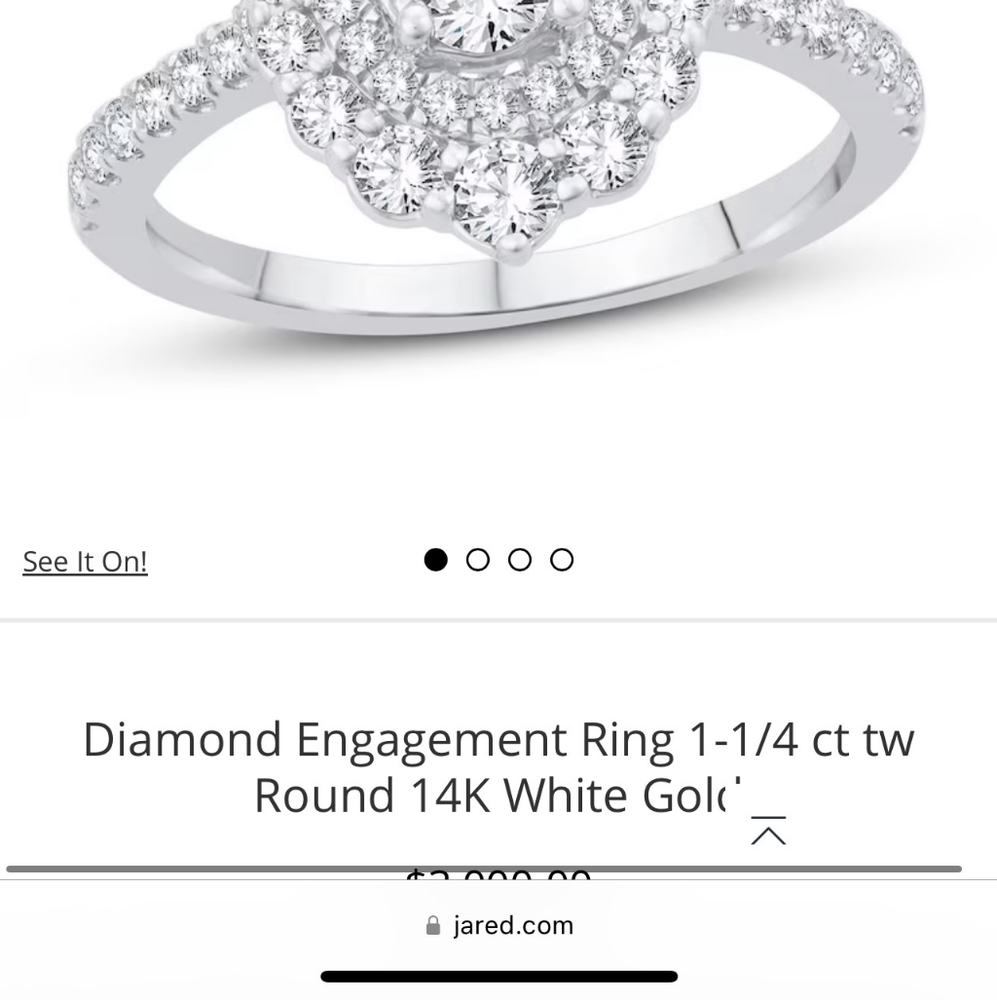 Diamond engagement/ cocktail ring - Picture 13 of 13